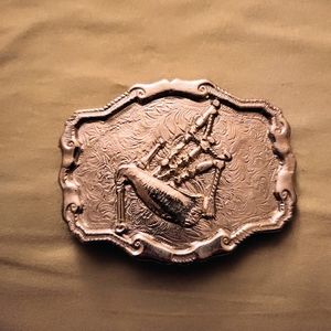 Scottish Bagpipe Belt Buckle